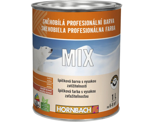 HORNBACH MIX Snehobiela profesionálna farba BK 1 l báza C-0