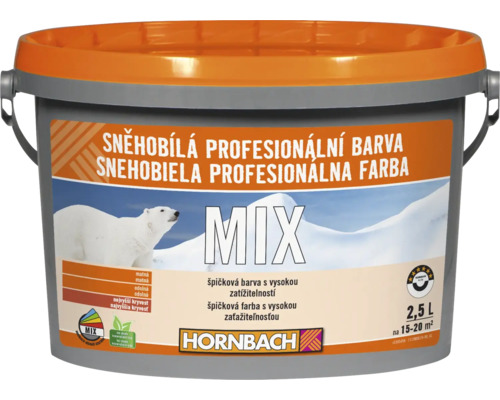 HORNBACH MIX Snehobiela profesionálna farba BK 2,5 l báza C-0