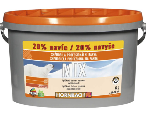 HORNBACH MIX Snehobiela profesionálna farba BK 6l báza A-0