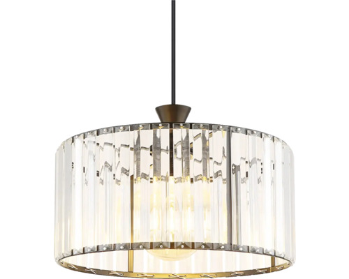 Závesné svietidlo s čírymi krištáľovými ozdobami