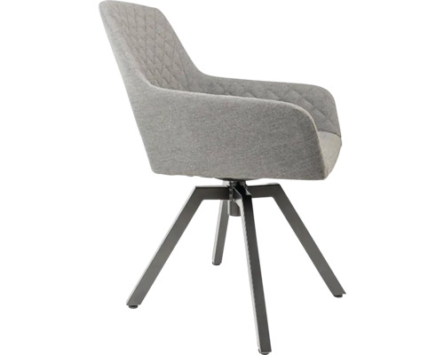 Otočná stolička s opierkami a látkovým poťahom