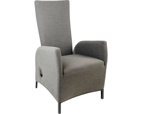 Sivé kreslo s vysokým operadlom