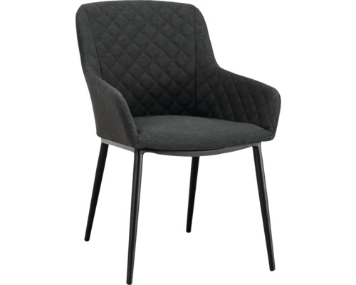 Čalúnené kreslo s kovovými nohami