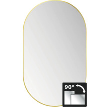 Zrkadlo do kúpeľne DSK Bronze Oval 60 x 100 cm-thumb-0