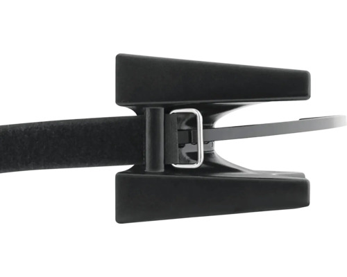 Upevnenie káblové pásky s kovovou sponou