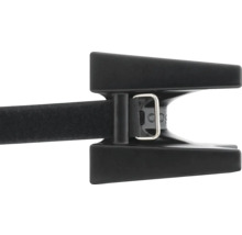 Čierny plastový lodný blatník s kovovou sponou