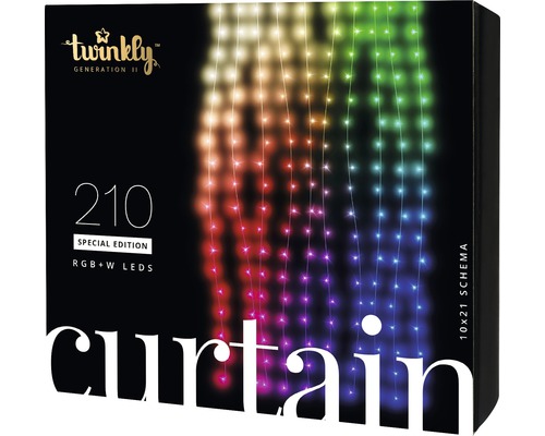 Svetelný záves Twinkly Generation II s 210 RGBW LED na obale