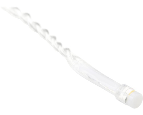 LED svetelná reťaz s priehľadným káblom a LED žiarovkou