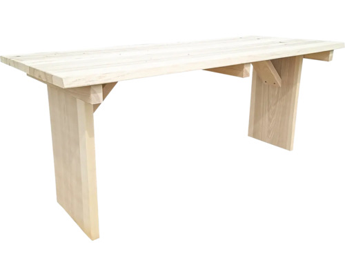 Záhradný stôl drevený JASAN 120 x 75 x 75 cm prírodný