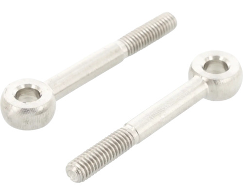 Dve kovové skrutky s okom