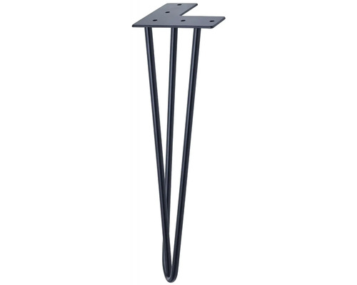 Kovová noha stola s tromi vzperami a montážnou doskou