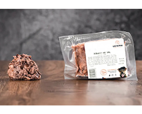 Mäso pre psy mrazené VETAMIX zverinový BARF 500 g Balené psie krmivo a porcia psieho krmiva