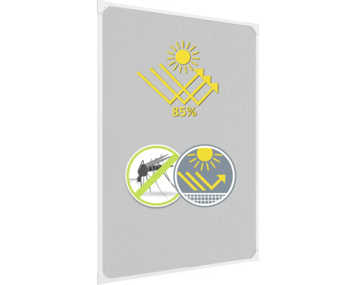 Symbol pre 85 percentnú ochranu proti slnku, ochranu proti hmyzu a ochranu proti oslneniu