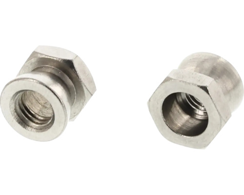 Dve kovové krycie matice