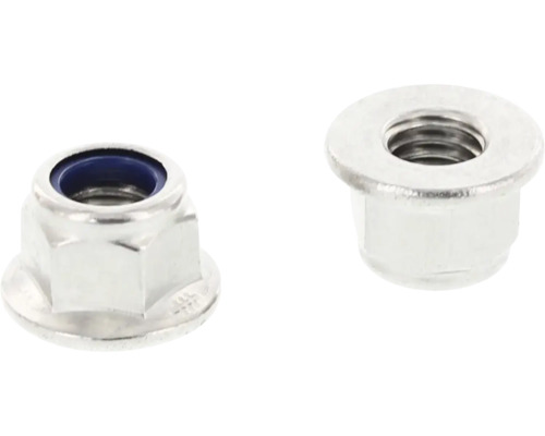 Samozaisťovacia matica s límcom M5 DIN 6926 nerezová oceľ A2 Dve kovové prírubové matice