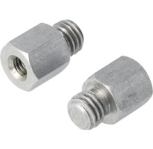 Dva kovové dištančné stĺpiky so závitom