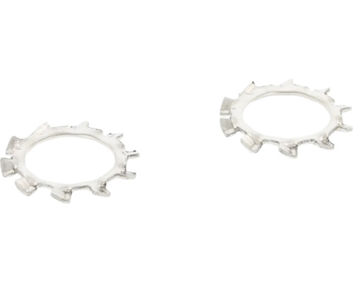 Dve ozubené podložky z kovu