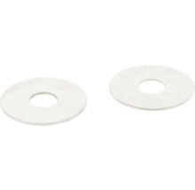 Dve kovové podložky s otvorom uprostred