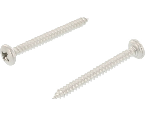 Dva zápustné skrutky z kovu