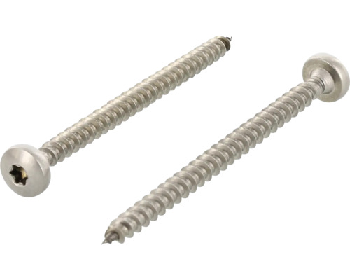 Dva nerezové skrutky s pohonom Torx