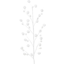 Dekoračná vetva s bielymi guľami