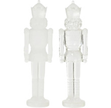 Dve priehľadné figúrky luskáčika z akrylu