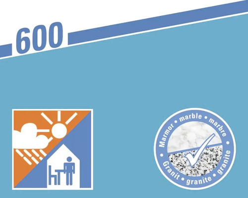 Vhodné do interiéru aj exteriéru, ako aj na mramor a žulu.