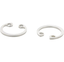 Dva poistné krúžky E z kovu