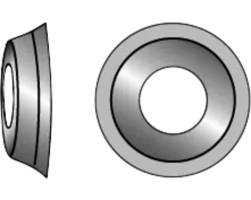 Kužeľová podložka v dvoch pohľadoch