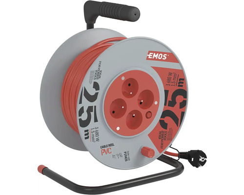 Káblový bubon s 25 metrami PVC kábla