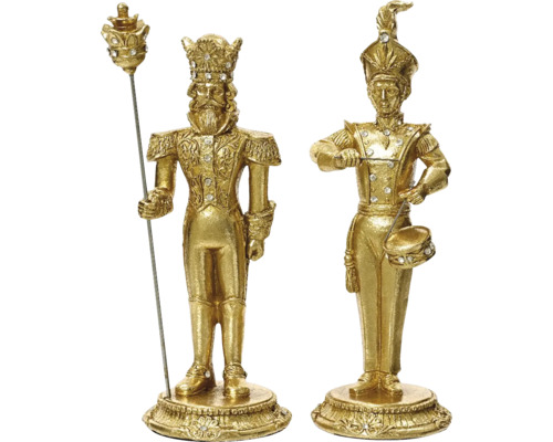 Figura polyresin Dve dekoratívne figúrky luskáčikov z umelej živice