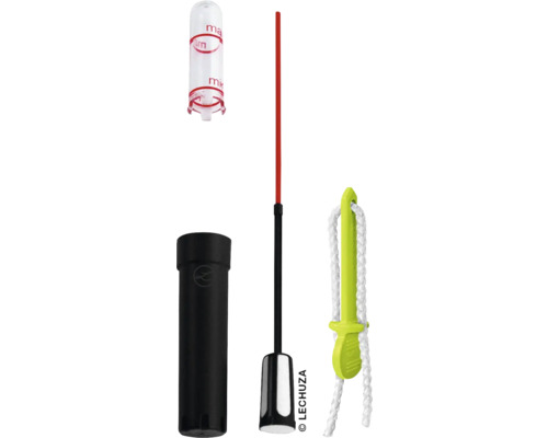 Zavlažovacia súprava Lechuza pozostávajúca z ukazovateľa hladiny vody, šachty, plniacej šachty a rastlinného substrátu Pon