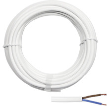 Silový kábel H03 VV-F 2x0,75 mm² 10 m biela-thumb-2