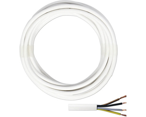 Silový kábel H03 VV-F 4G0,75 mm² 10 m biela