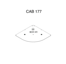 CAB 177 Rohový konektor pre nábytok