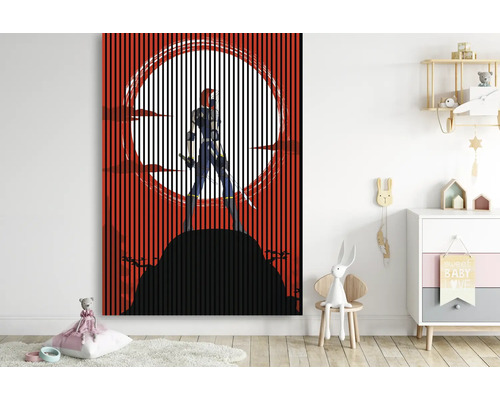 Dekoratívne plátno s motívom superhrdinu v detskej izbe