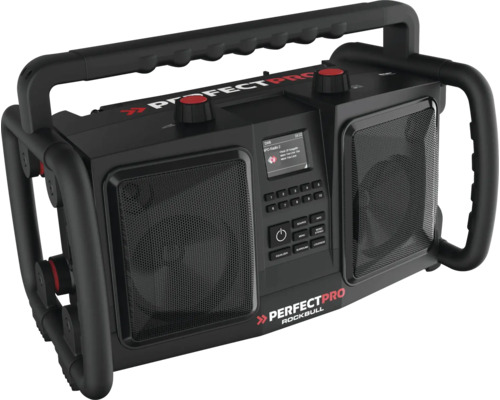 Stavebné rádio s digitálnym rádiom, USB a AUX pripojením