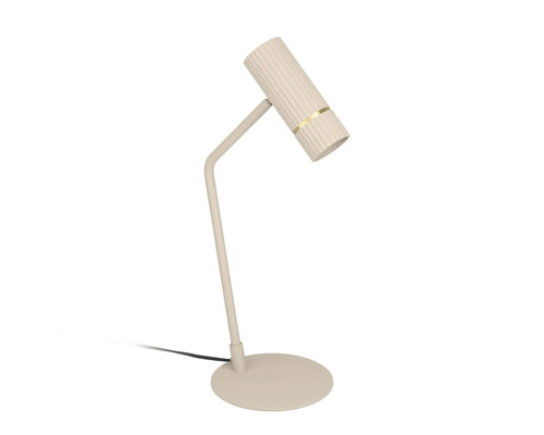 Stolová lampa Eglo 901154 CAMINIA GU10 5 W piesková farba/mosadz