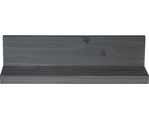 Sivá drevená podlahová lišta