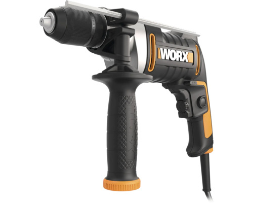 Elektrická príklepová vŕtačka s prídavnou rukoväťou od spoločnosti Worx