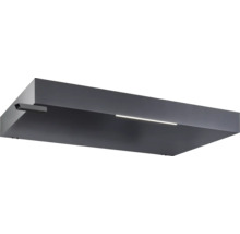 Sivé LED nástenné svietidlo s obdĺžnikovým tvarom