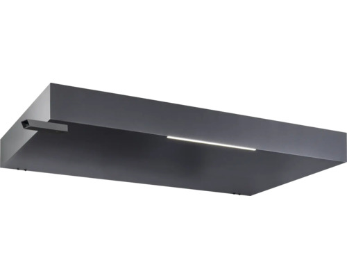 Sivé LED nástenné svietidlo s obdĺžnikovým tvarom