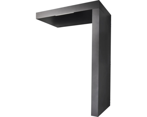 Čierne vonkajšie svietidlo