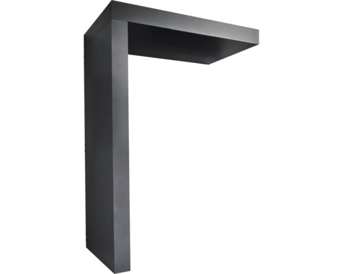 Moderné vonkajšie svietidlo v tvare L do záhrady