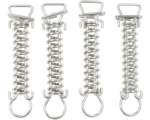 Štyri pružinové závlačky z kovu