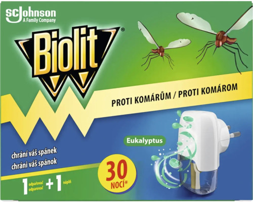 Odparovač BIOLIT elektrický proti komárom a muchám + náplň 21 ml