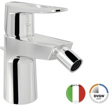 Bidetová batéria z chrómovaného kovu s pečaťou „Made in Italy“ a certifikáciou DVGW