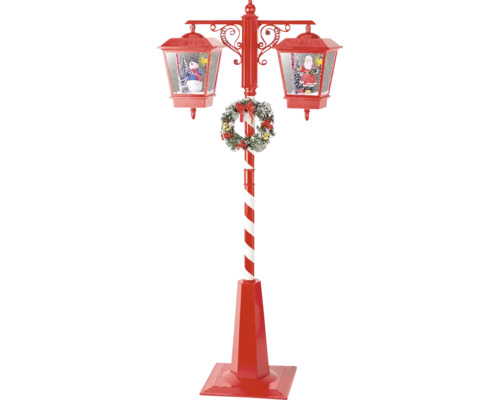 LED lampášik plastový 80 x 40 x 188 cm 66 LED, studené biele svetlo Dekoratívna vianočná lampa so snehuliakom a figúrkami Santa Clausa