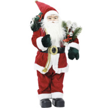 Figúrka Santa Clausa s vrecúškom darčekov a príslušenstvom