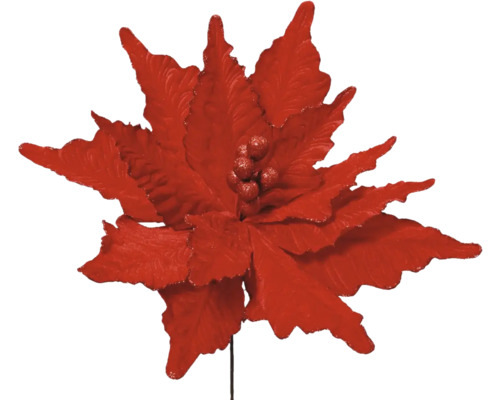 Dekoratívna červená vianočná hviezda